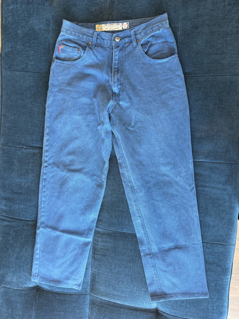 Vintage Bugle Boy High Rise Loose Fit Blue Jeans: